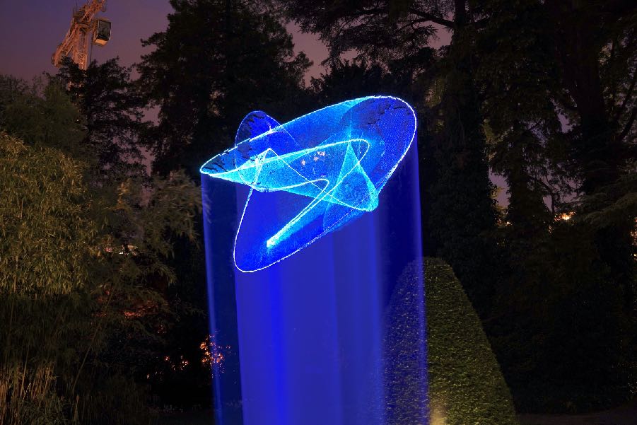 kleee02 laser projection, Villa Diana, Thalwil, 2019