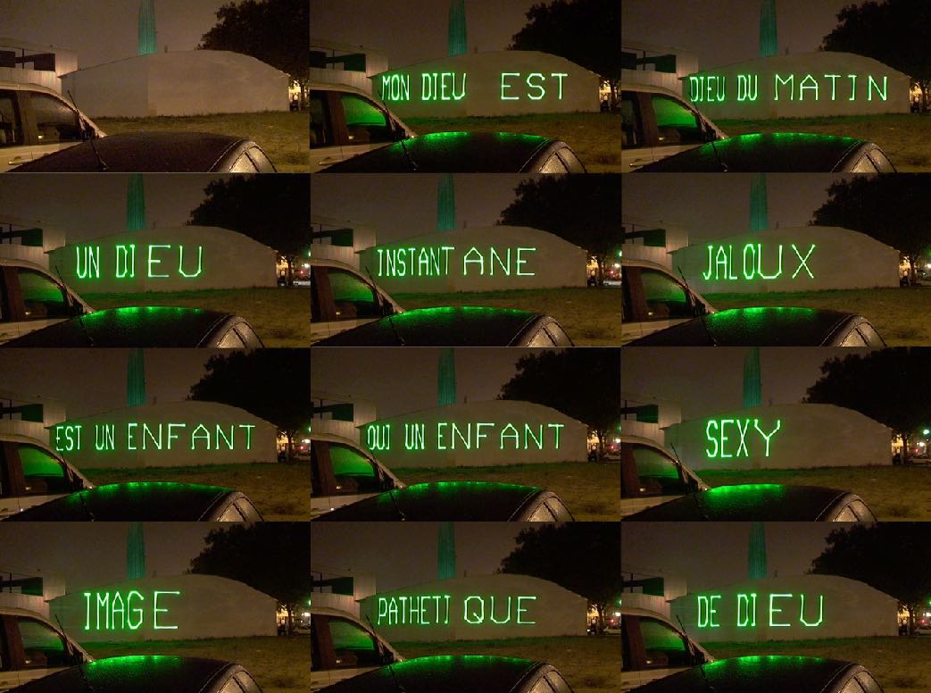 Le jardin des mots perdus, Evento, Bordeaux, 2009